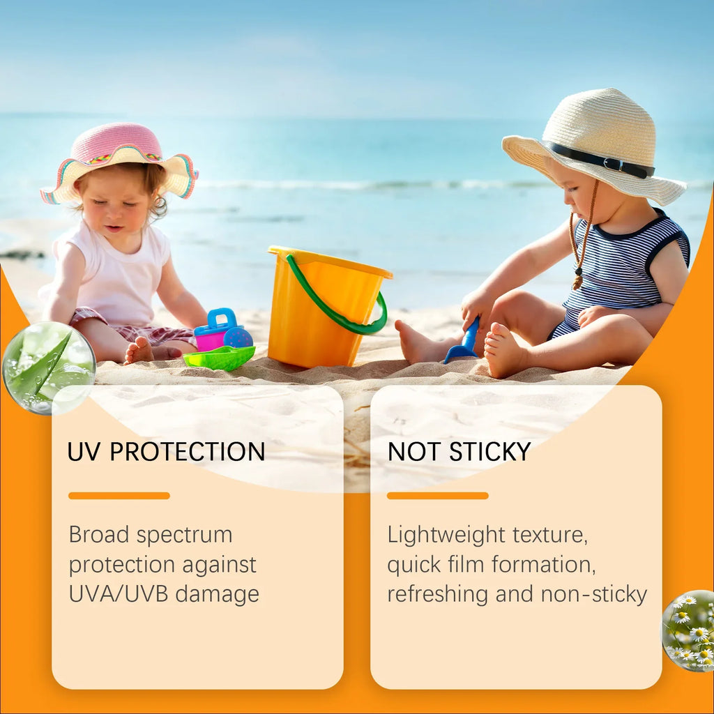 Wiieey SPF 50+ Kids Sunscreen Cream – Gentle UVA/UVB Protection