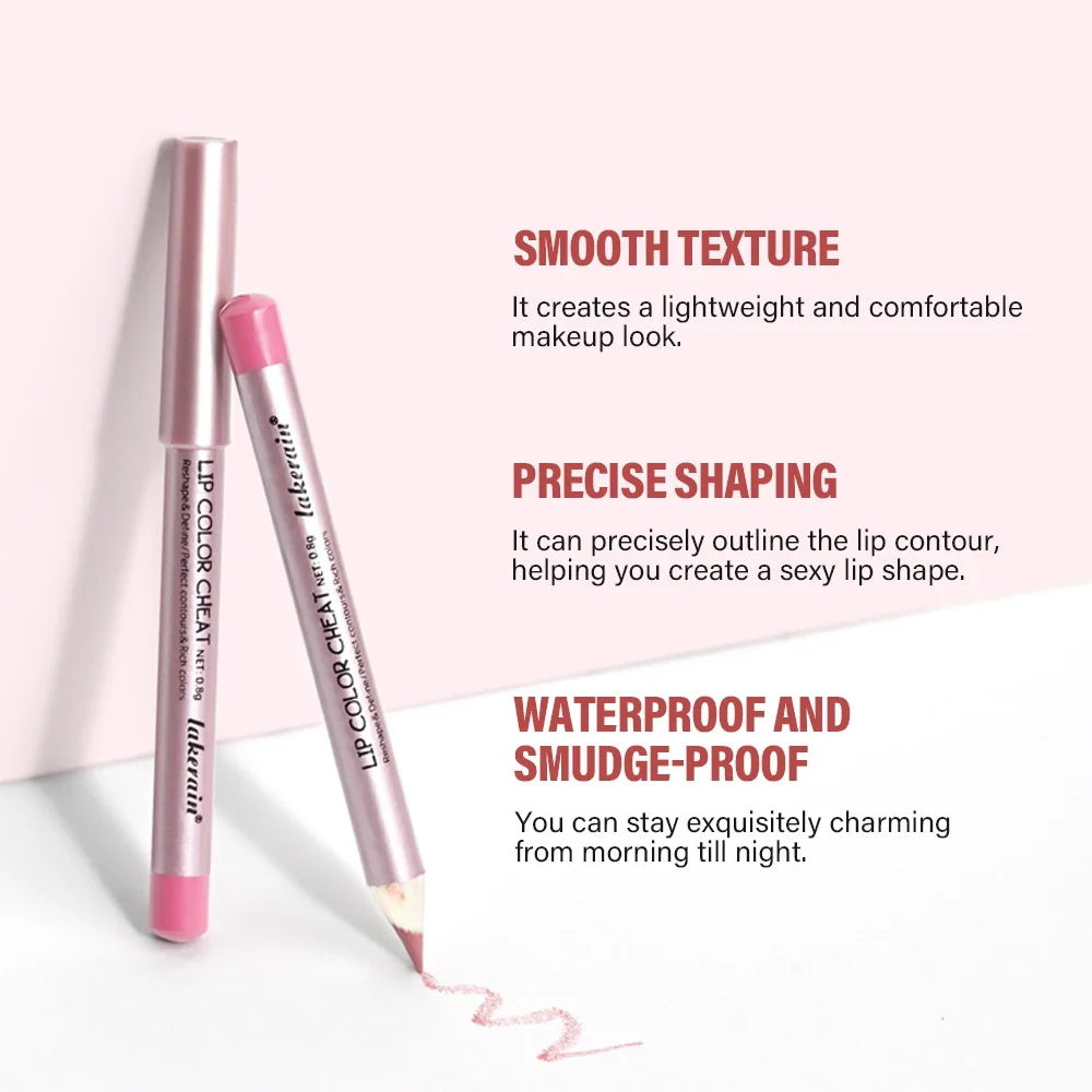 Waterproof Lip Liner Pencil – Long-Lasting & Moisturizing