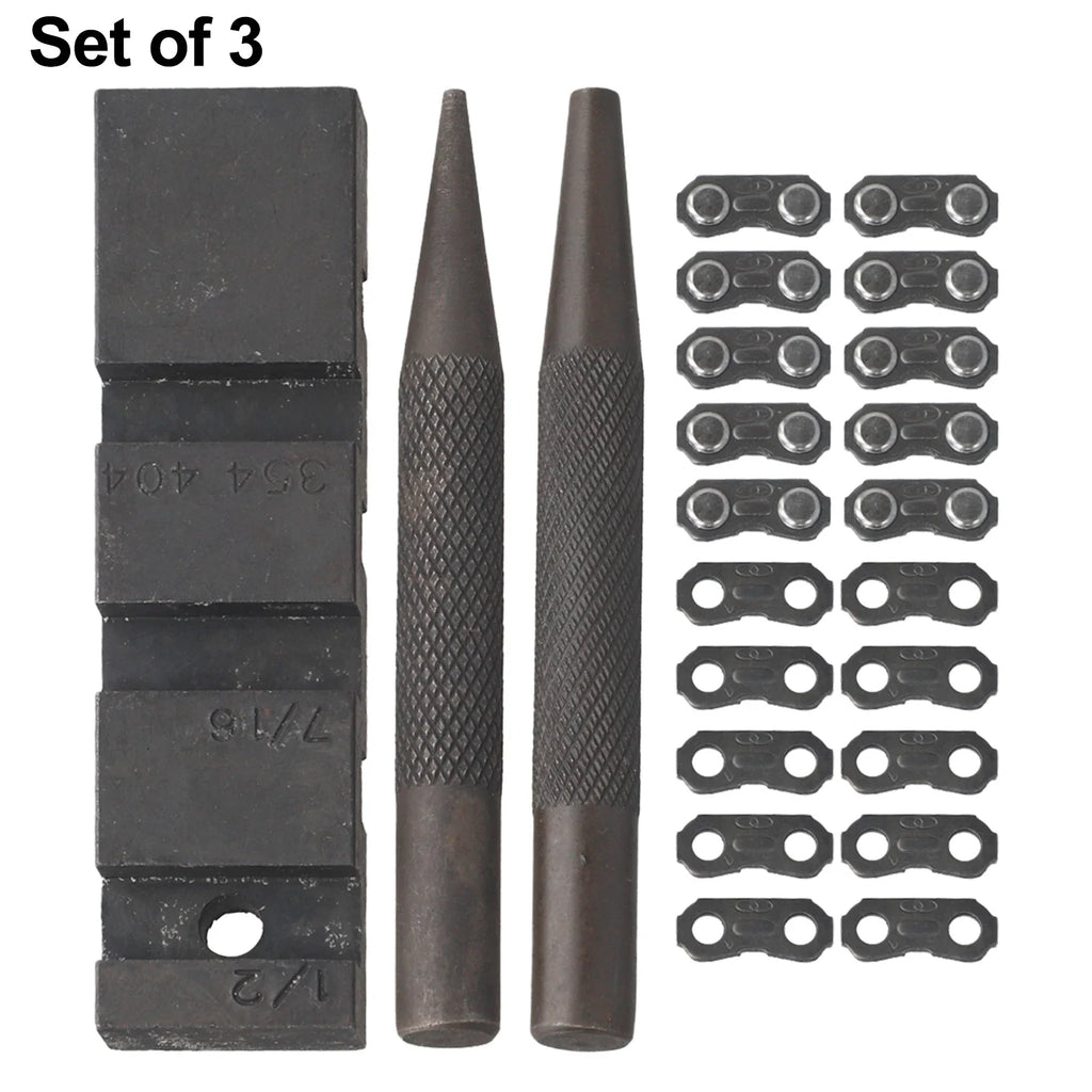 3-Pc Carbon Steel Chainsaw Chain Breaker & Repair Kit