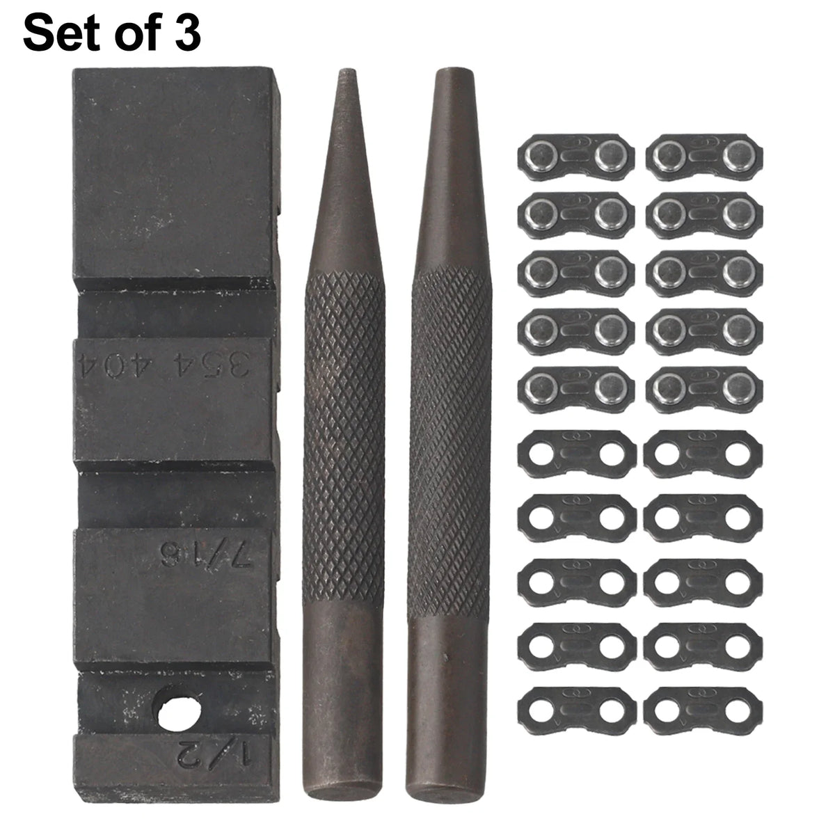 3-Pc Carbon Steel Chainsaw Chain Breaker & Repair Kit