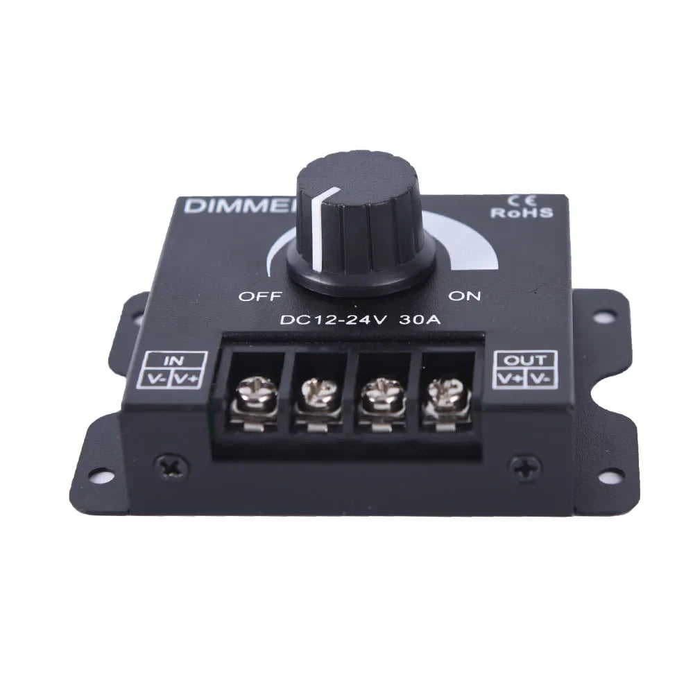 DC 12V/24V 30A LED Dimmer Controller for Single Color Strip