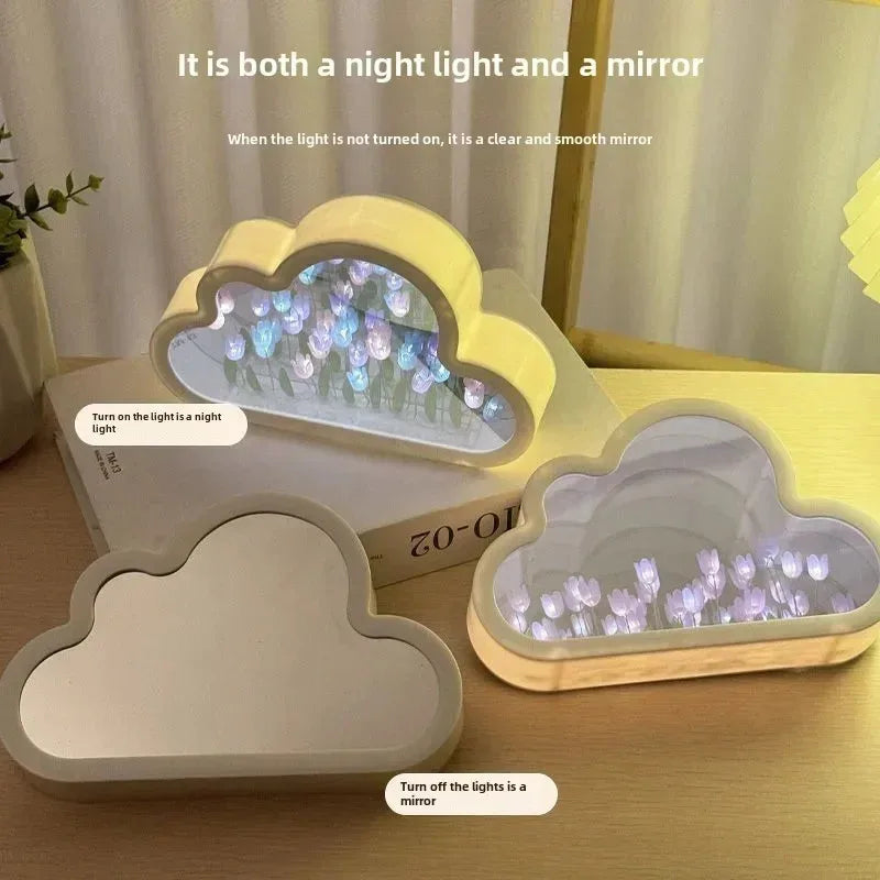 Cloud Tulip DIY Nightlight Kit – Romantic Mirror Atmosphere Lamp
