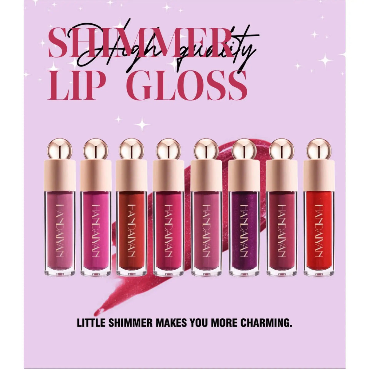 Handaiyan Shimmer Lip Gloss – Matte, Waterproof & Hydrating