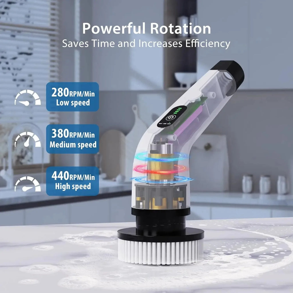 Cordless Electric Spin Scrubber | Multipurpose Cleaning Brush