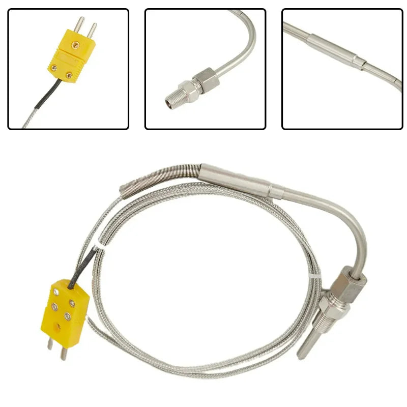 K-Type Thermocouple Probe 1250°C – Stainless Steel EGT Sensor
