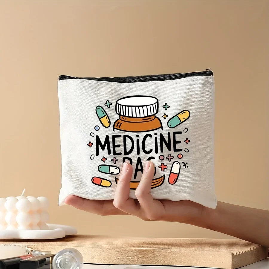 Cosmetic Travel Bag Zippered Toiletry Pouch Pencil Case Organizer