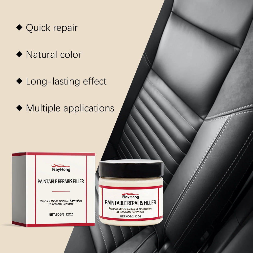 Rayhong 60ml Leather Repair Paste – Car Seat & Sofa Filler