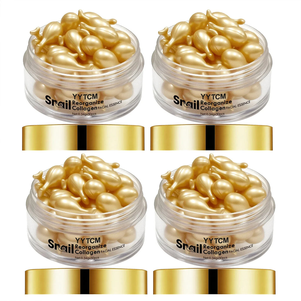 Snail Collagen Serum Capsules – Hydrating, Firming & Squalane