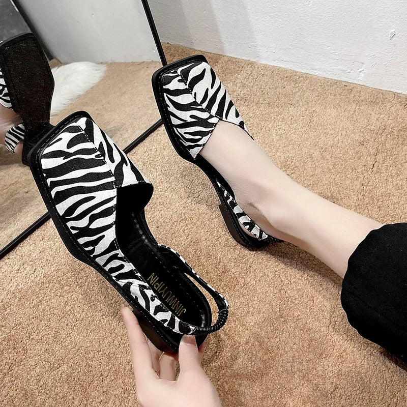 Women's Square Toe Slip-On Loafers | Butterfly-Knot Flats