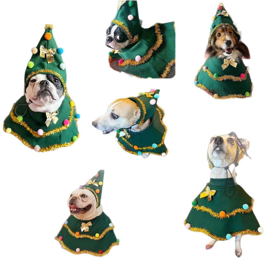Dog Christmas Cape Cute Cat Costume Role-playing Party