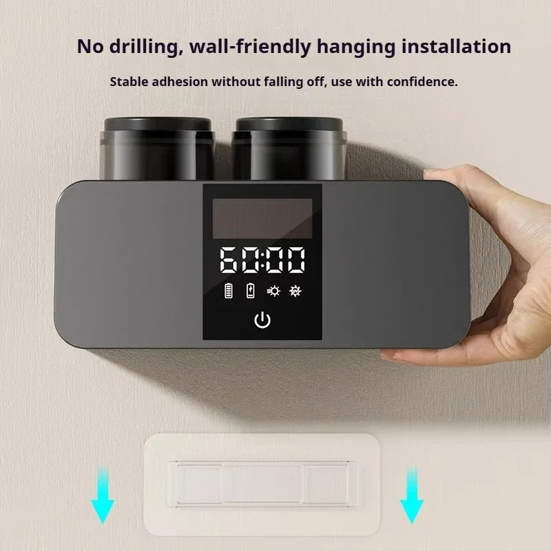 UV Toothbrush Sterilizer Wall Mounted – Wireless Rechargeable Dryer
