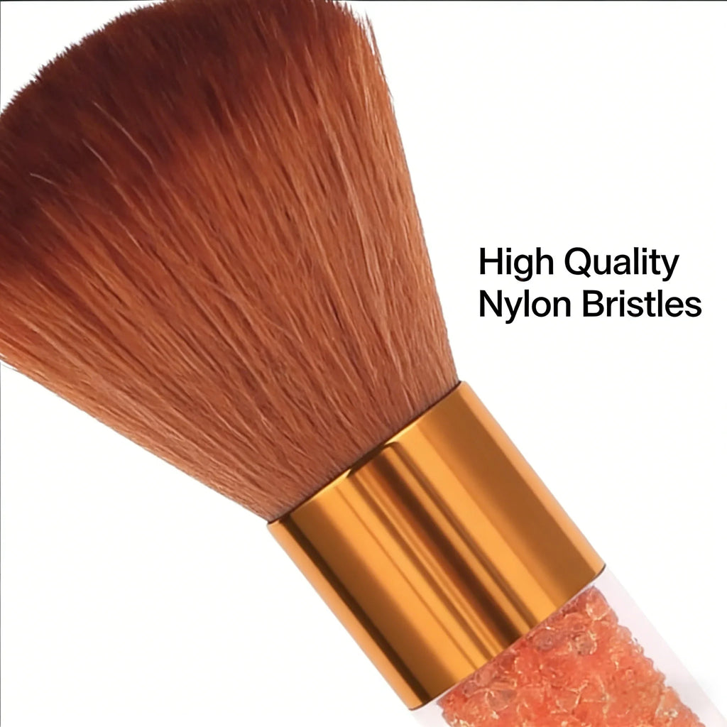 Professional Barber Neck Duster Brush – Crystal Bead Handle