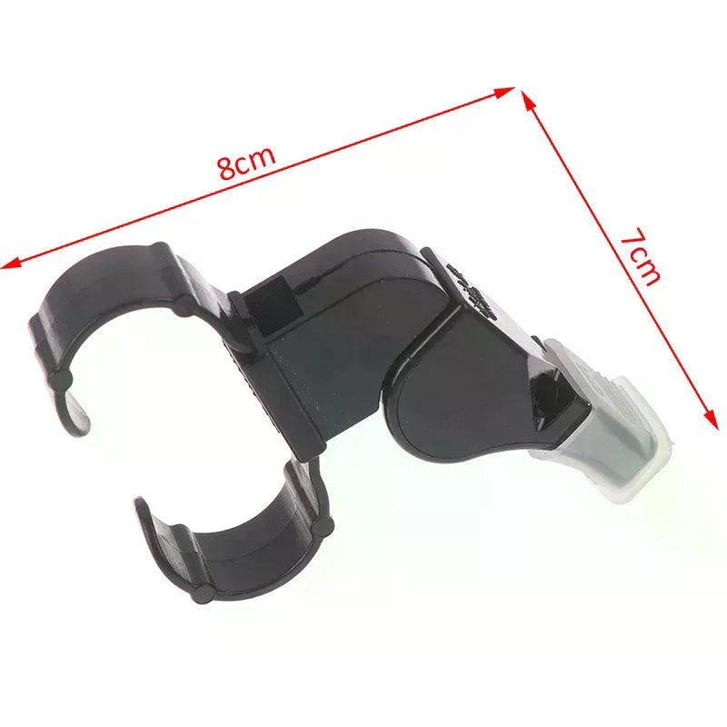 Black Plastic Pealess Finger Grip Sports Skate Football Referee Mouth