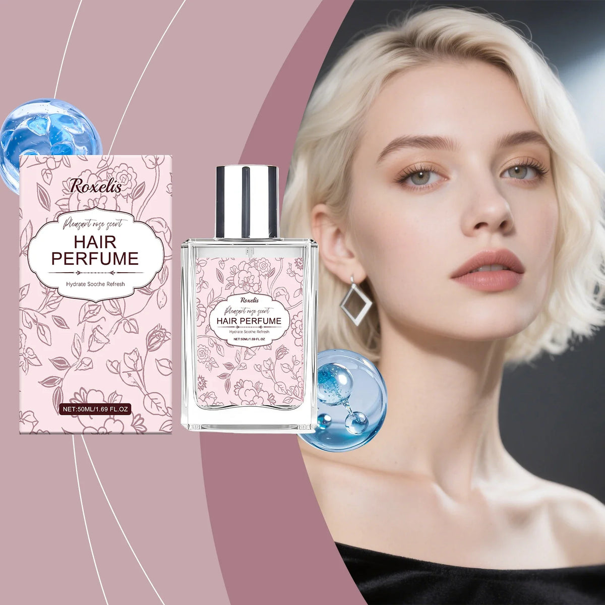 Rose Hair Perfume Mist – Moisturizing & Long-Lasting Scent