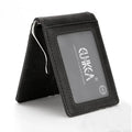 RFID Men's Slim Leather Bifold Money Clip Wallet | 10 Card Slots