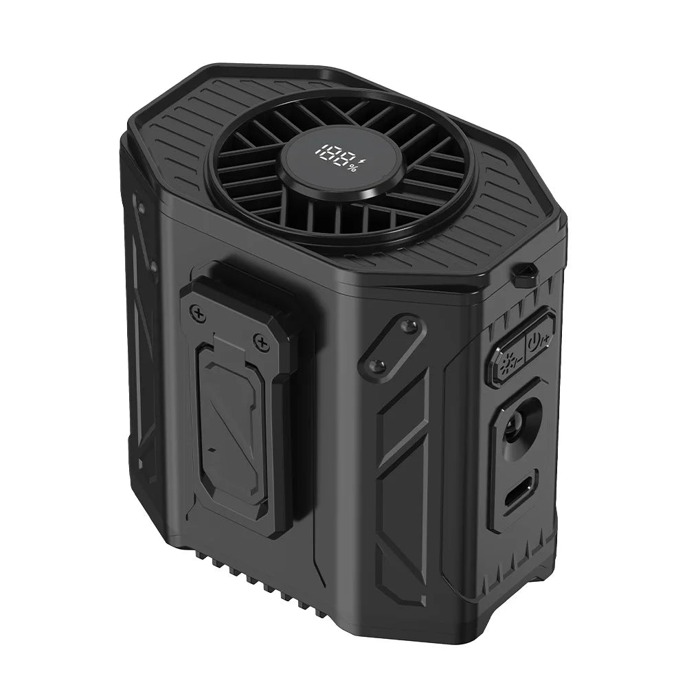 Portable Neck & Waist Fan – Rechargeable Wearable Cooling Fan