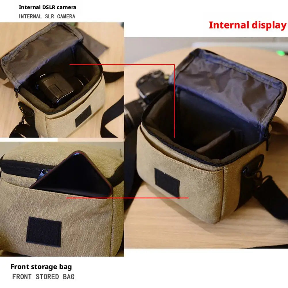 Canvas Camera Bag for Canon EOS DSLR & Mirrorless | 18-55mm
