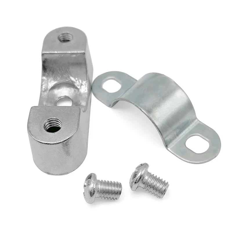 Aluminum Alloy Pipe Clamp Screw Wall Yards Away Card Line Clip 16 20
