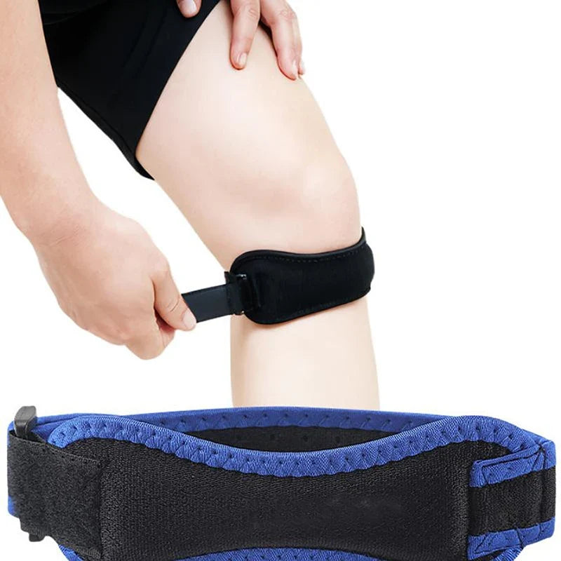 Adjustable Patella Knee Strap | Silicone Pad Sports Support