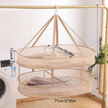 Foldable Hanging Mesh Laundry Bag Windproof Stretch Resistant