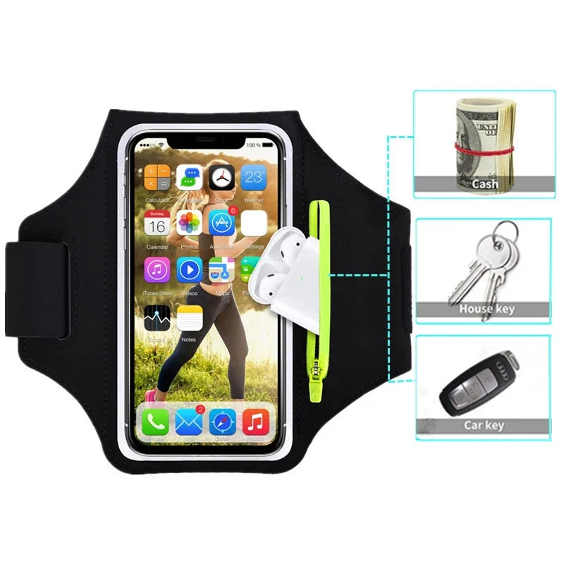 Running Bag Phone Case Hand Armband Bags Accessories Wrist Armbands