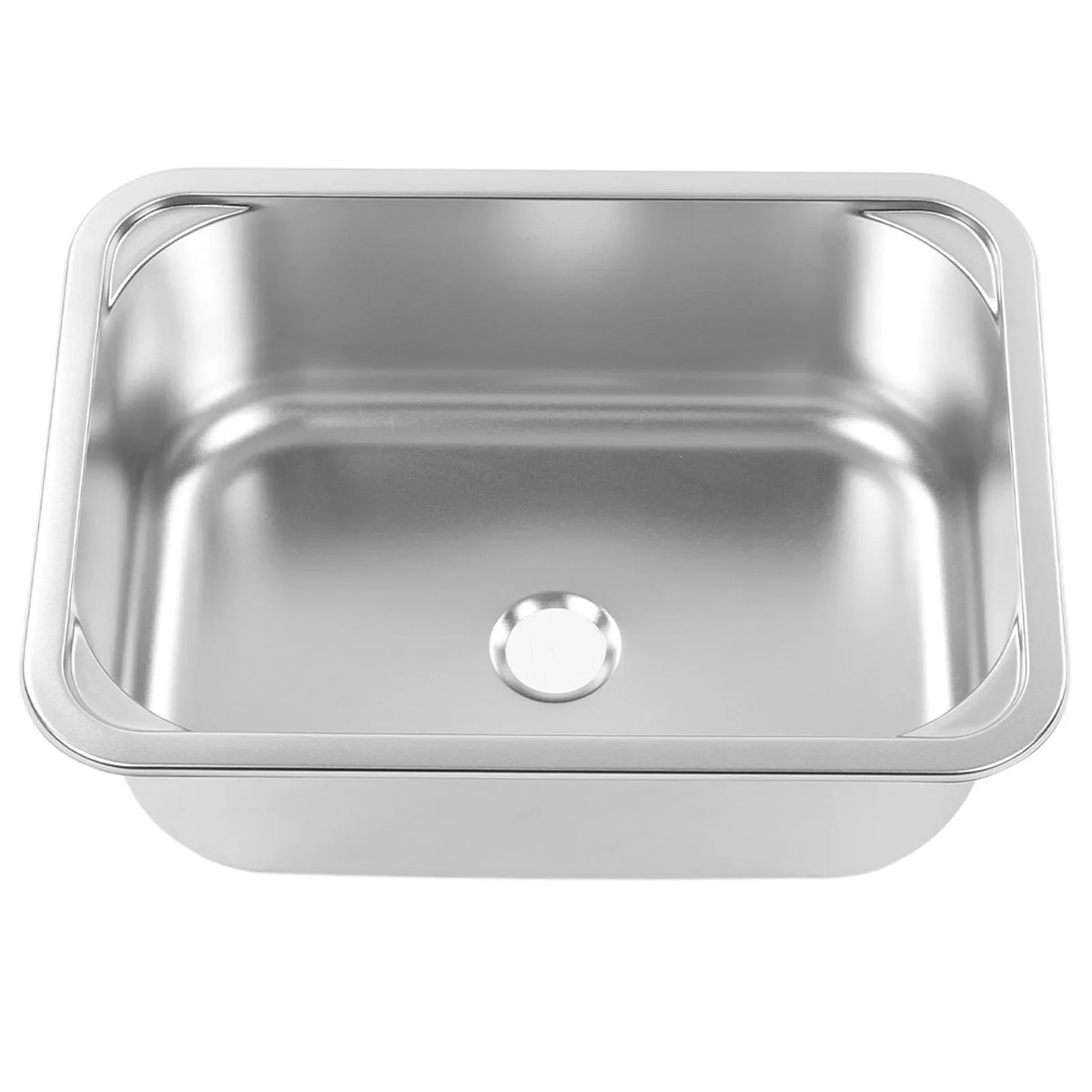 RV Sink Square 345x245x136mm 304 Stainless Steel Flush Mounted Hand
