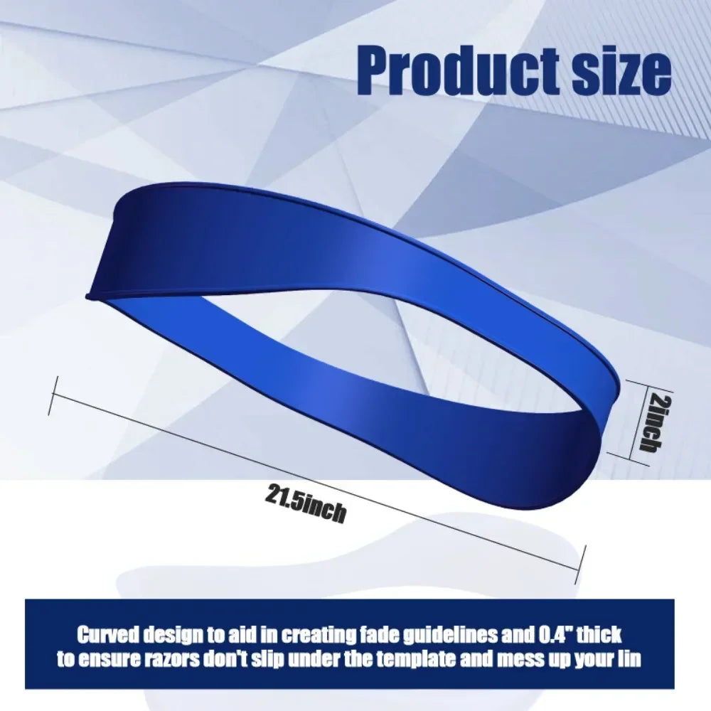 DIY Home Hair Trimming Haircut Curved Headband Silicone Neckline