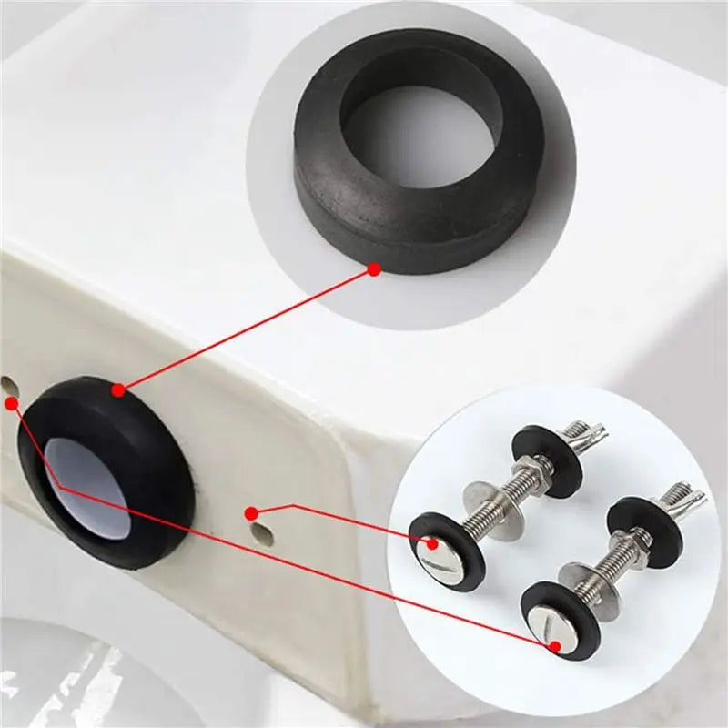 A36T- Toilet Tank Bowl Bolt Kits Cistern Bolts Stainless Steel Pan