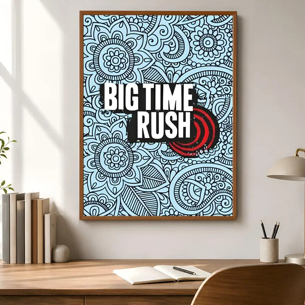 Big Time Rush Waterproof PVC Peel-and-Stick Wall Poster – HD Art