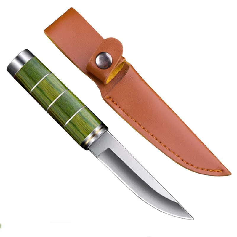 COOKCRAZE Portable Paring Knife – Steel & Pakka Wood Handle