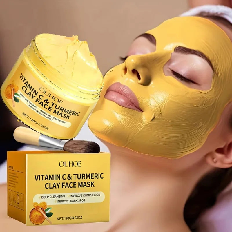 Vitamin C & Turmeric Clay Facial Mask – Pore Cleansing 120g