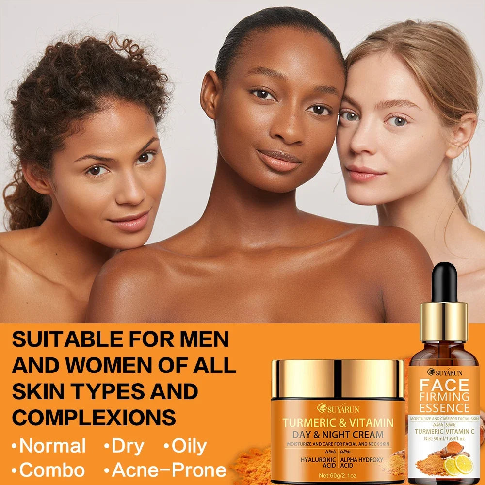 Vitamin C Brightening Cream & Turmeric Firming Serum Duo