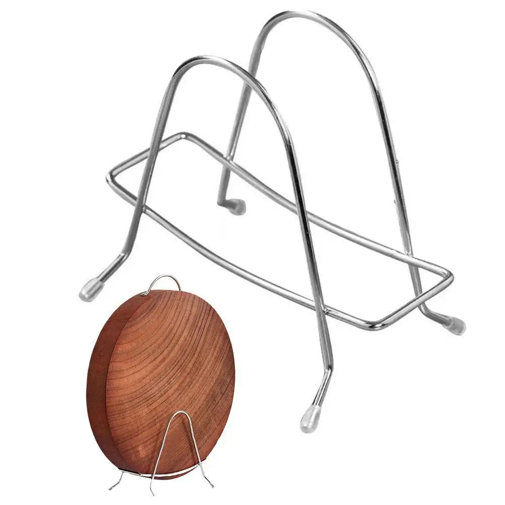 Stainless Steel Cutting Board & Pot Lid Rack Organizer
