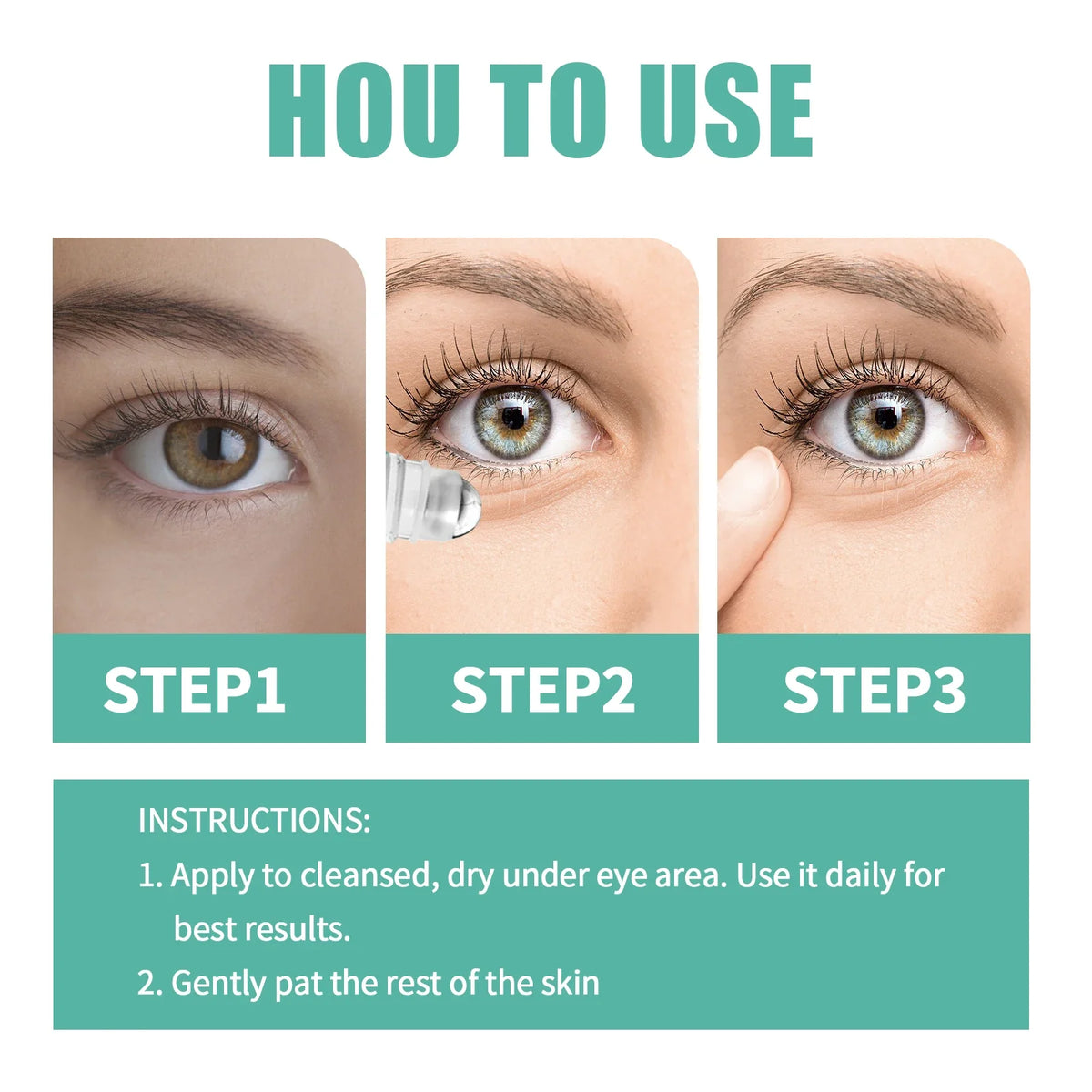 Eelhoe Cooling Eye Massage Roller – Fatigue & Dryness Relief