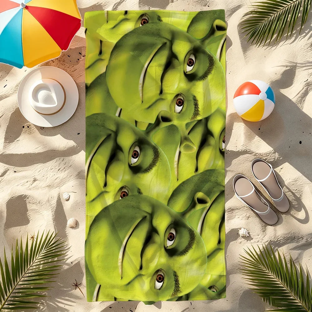 Funny Cute Quick-Dry Beach Towel | Gym Travel Camping Sports Towel