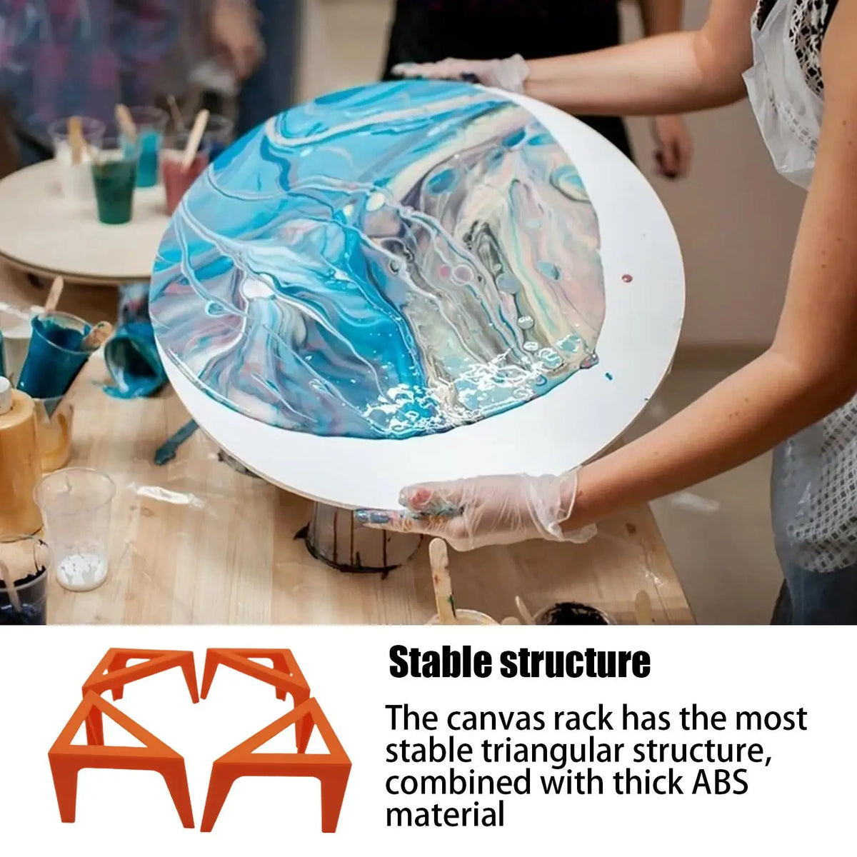 Canvas Corner Stands Mini Pouring Support Risers Paint Cabinet Doors