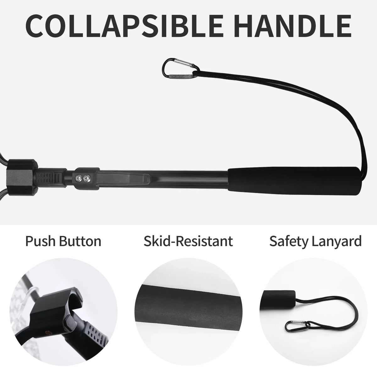 Silicone Mesh Fishing Landing Net | Retractable Handle