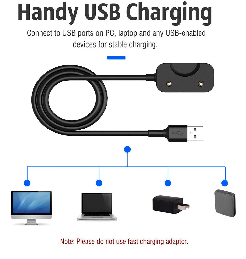 USB-C Charger Cable for Samsung Galaxy Fit 3 SM-R390 – 100cm