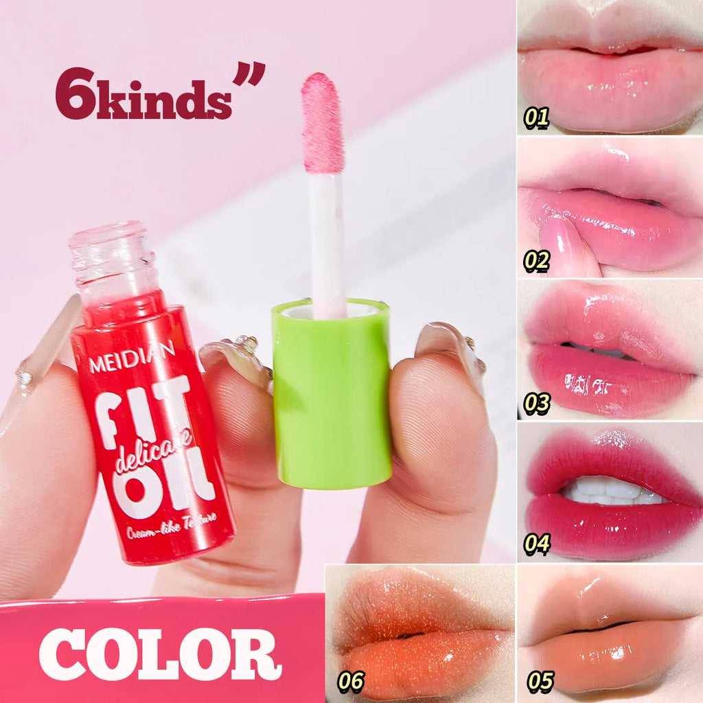6-Pack Berry Lip Oil Set – Moisturizing, Brightening & Waterproof