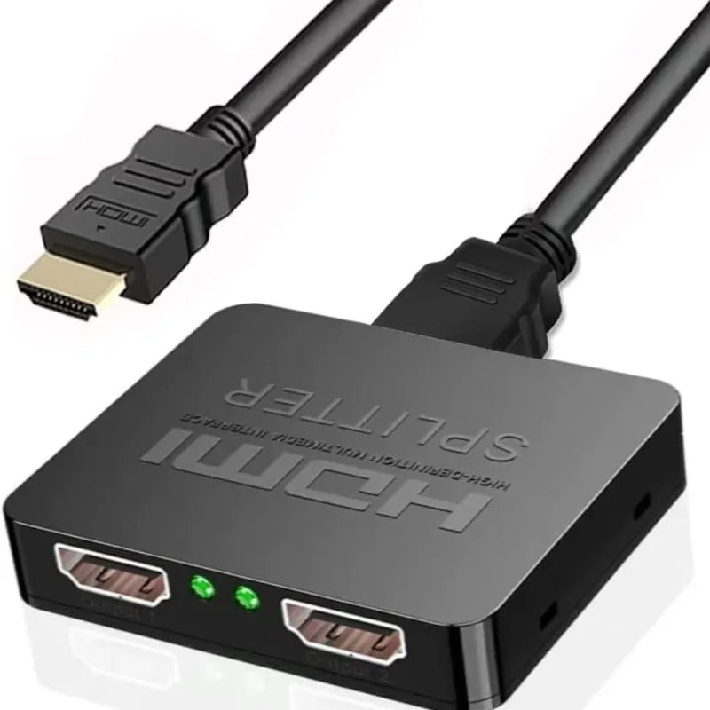 1 in 4 Out HDMI Splitter 4K | 1x4 Hub for PS4, TV & Laptop