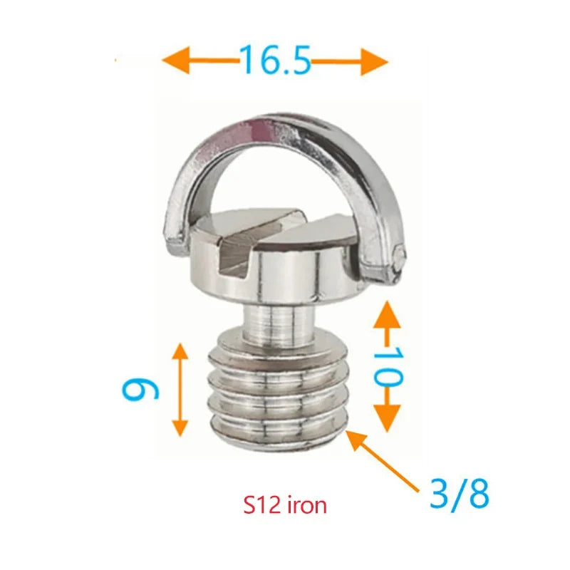 1 D-ring Tripod Screw Mounting Adapter Camera Camcorder Monopod QR