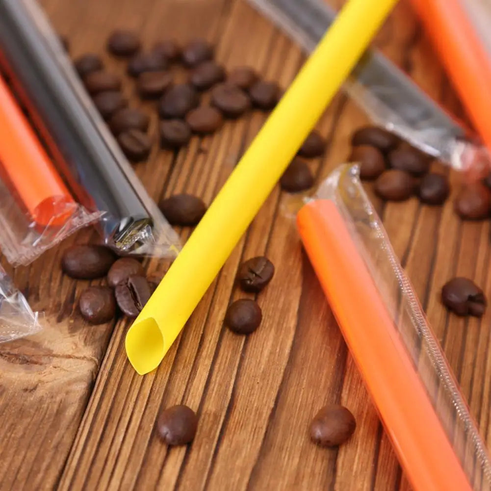 Colorful Wide Boba Straws 100pcs – Milk Tea & Party Straws