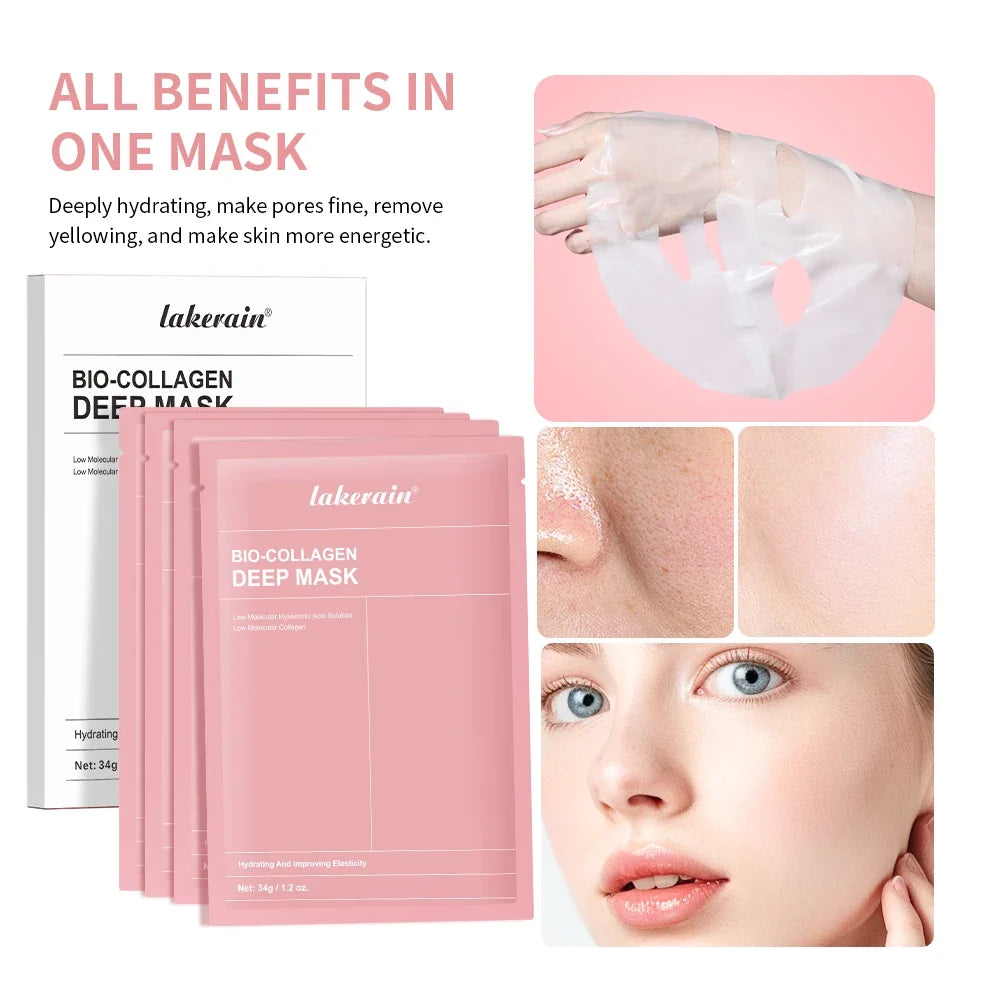 Bio-Collagen Deep Gel Face Mask – Hydrating & Firming | 12pc Set