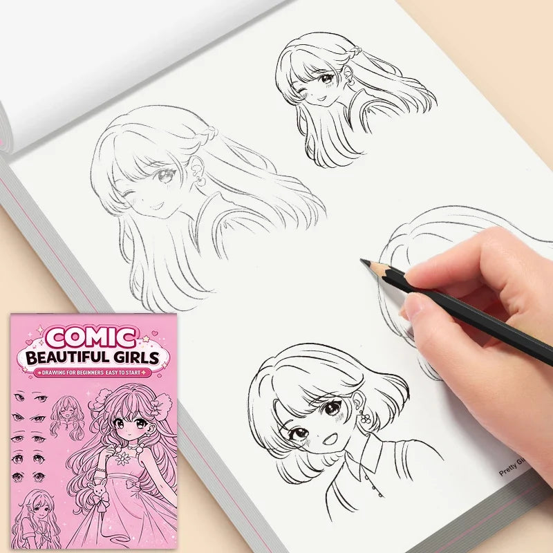 Anime Girl Drawing Book Beginners Character Sketching Practice Guide