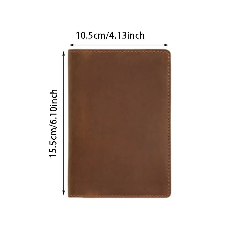 Crazy Horse Leather Journal Cover – Pen Slot & Card Holder