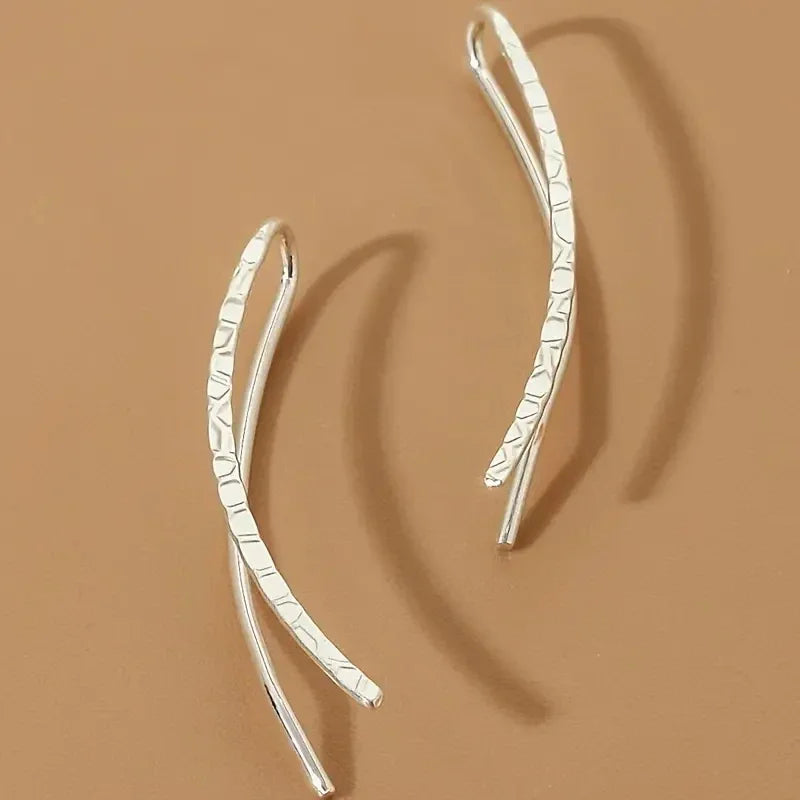 Huitan Geometric Drop Hook Earrings – Women's Fashion Jewelry