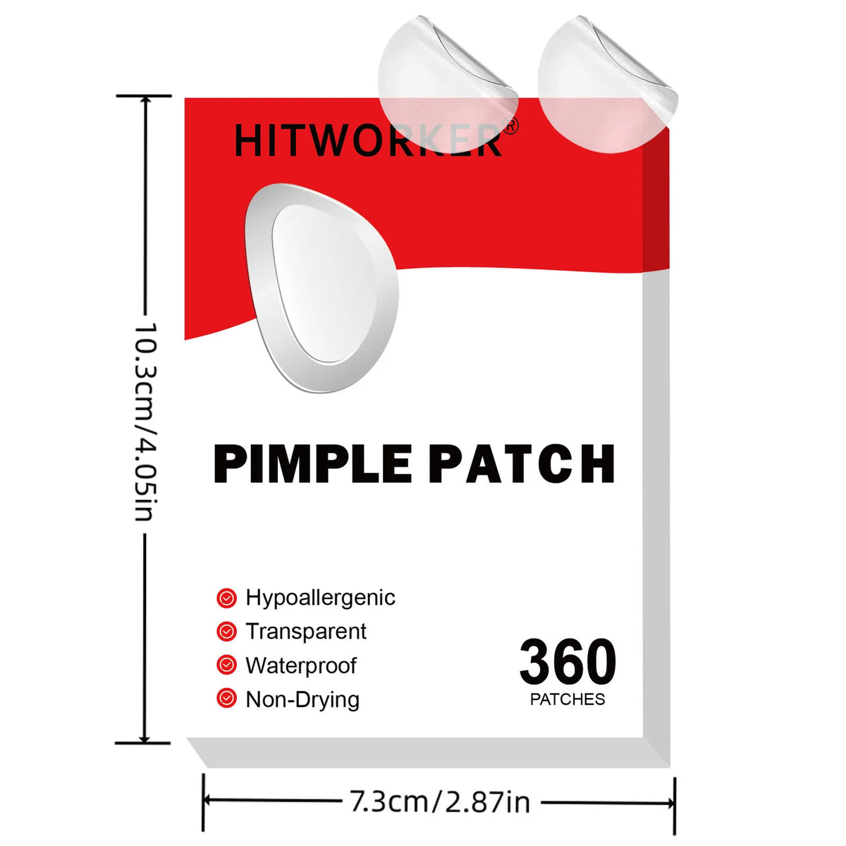 Hydrocolloid Acne Patches 360pcs – Invisible & Waterproof