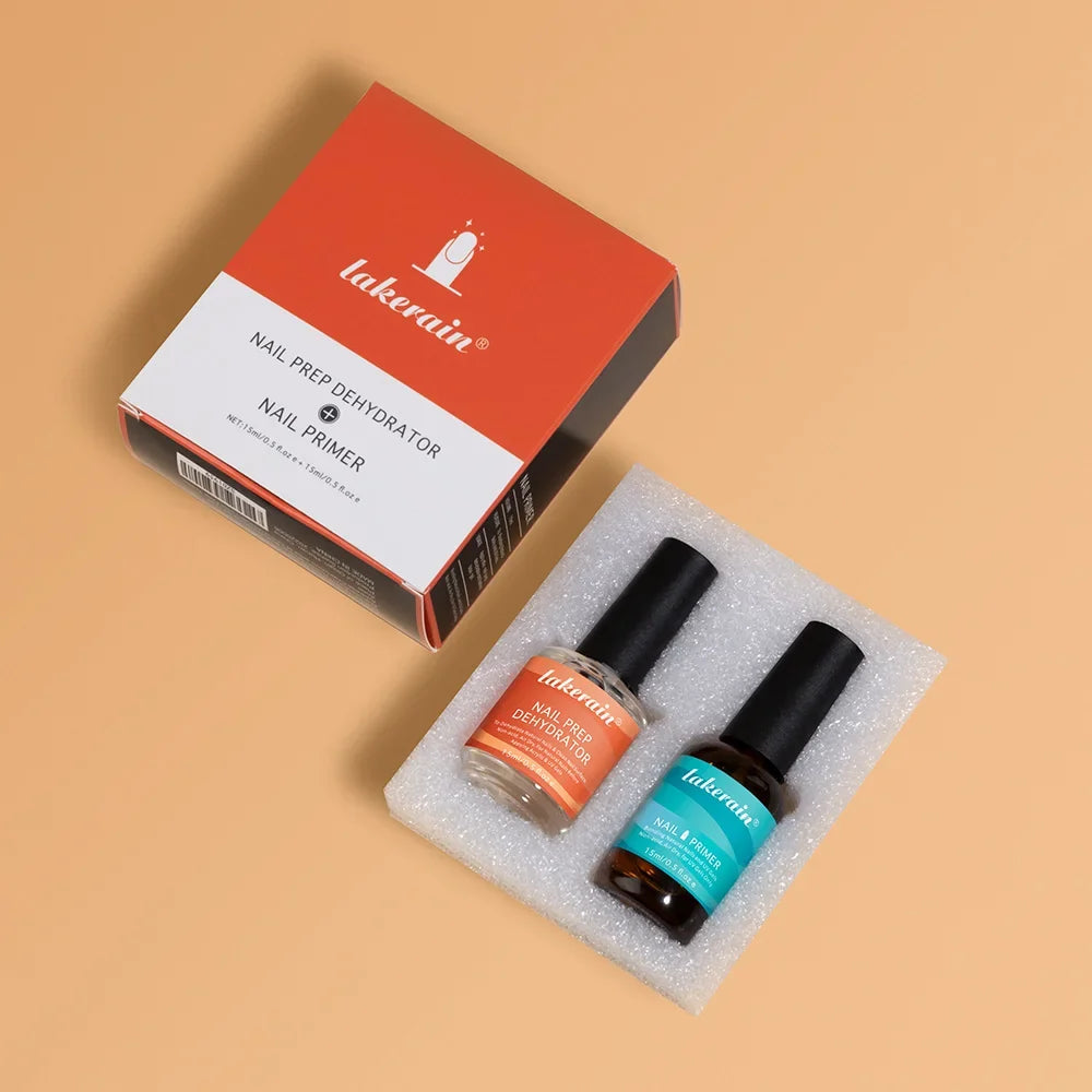 ibcccndc Nail Primer & Prep Dehydrator Set – 2×15ml