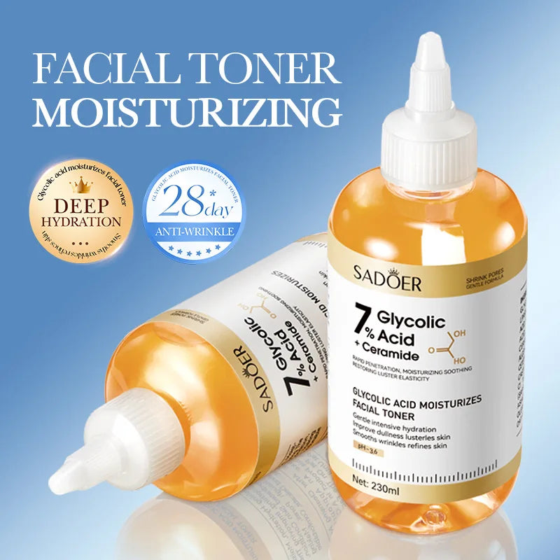 SADOER Glycolic Acid 7 Toning Serum Facial Skin Rejuvenating