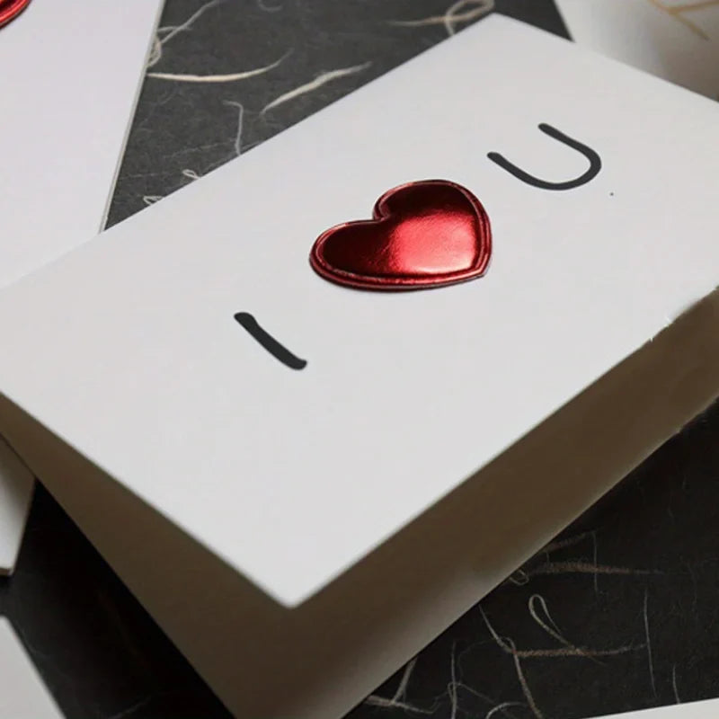 5-Pack Minimalist Blank Love Cards – Anniversary & Valentine's